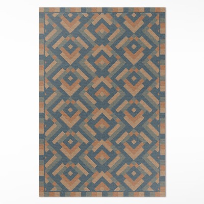 Tapis vinyle Motif bohème vintage géométrique aztèque