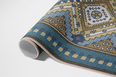 Tapis vinyle rectangulaire Motifs d'ornements géométriques marocains