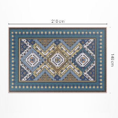 Tapis vinyle rectangulaire Motifs d'ornements géométriques marocains