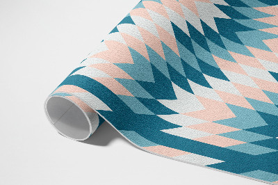 Tapis vinyle rectangulaire Design moderne à chevrons géométriques