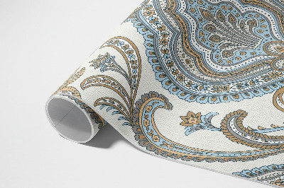 Tapis vinyle rectangulaire Motif végétal décoratif de fleurs orientales