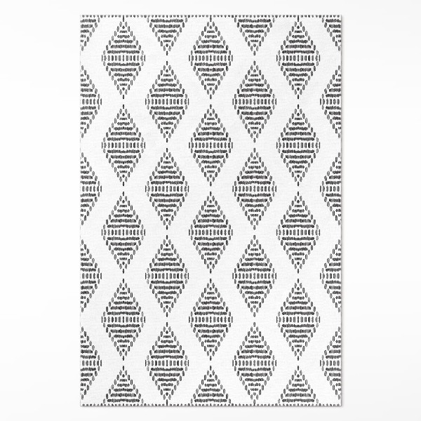 Tapis vinyle Motif indien géométrique en losange