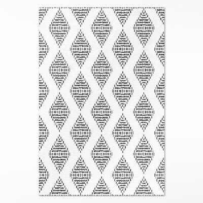 Tapis vinyle Motif indien géométrique en losange