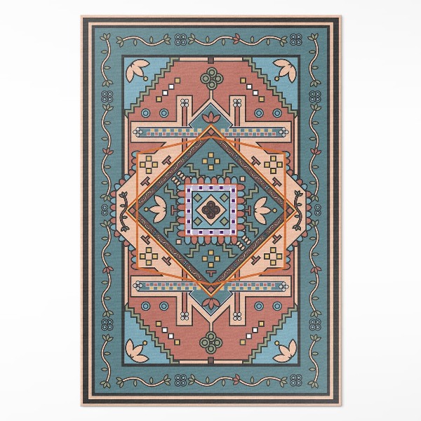 Tapis vinyle rectangulaire Motif décoratif géométrique arabe