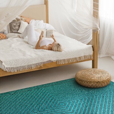 Tapis vinyle rectangulaire Losanges géométriques lignes modernes