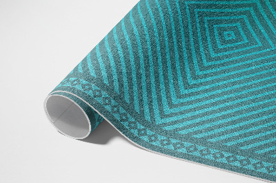 Tapis vinyle rectangulaire Losanges géométriques lignes modernes