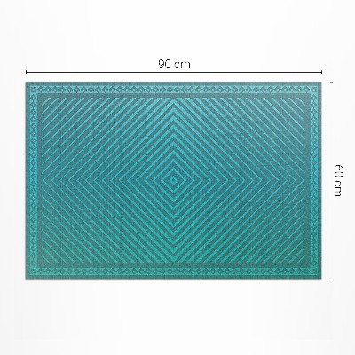Tapis vinyle rectangulaire Losanges géométriques lignes modernes