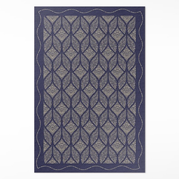 Tapis vinyle rectangulaire Motif décoratif tissé géométrique