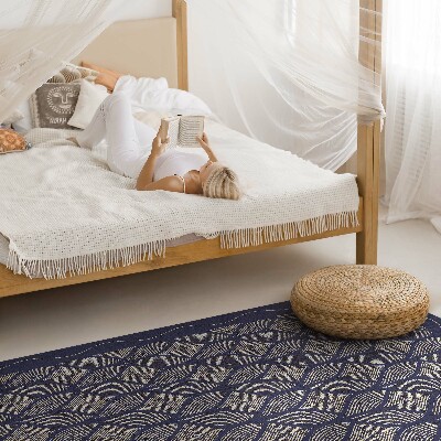 Tapis vinyle rectangulaire Motif décoratif tissé géométrique