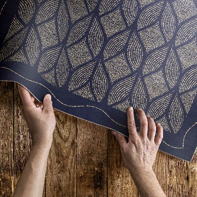 Tapis vinyle rectangulaire Motif décoratif tissé géométrique