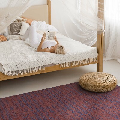 Tapis vinyle rectangulaire Tissu bohème imitation tapis tissé