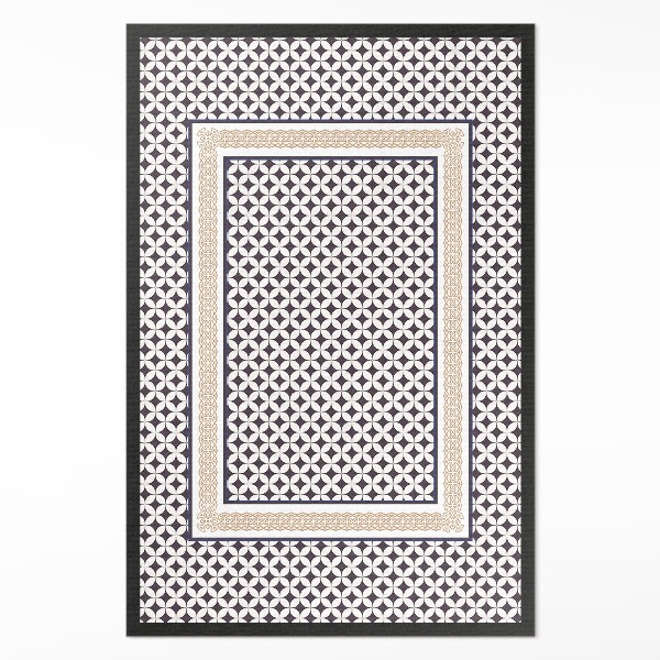 Tapis vinyle rectangulaire Tresse géométrique élégante en mosaïque