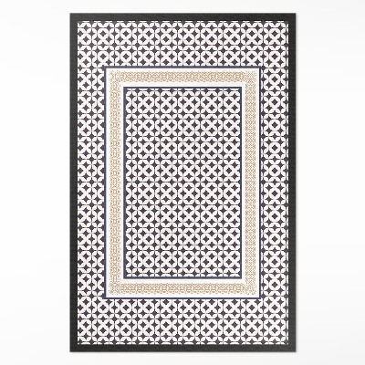 Tapis vinyle rectangulaire Tresse géométrique élégante en mosaïque