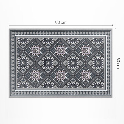 Tapis vinyle rectangulaire Motif ornemental géométrique arabe
