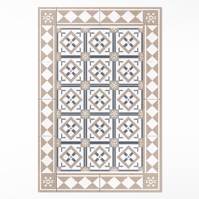 Tapis vinyle Cubes en forme de diamant, tuiles élégantes