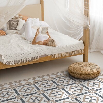 Tapis vinyle Cubes en forme de diamant, tuiles élégantes