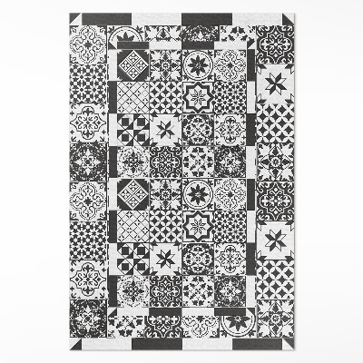 Tapis vinyle rectangulaire Carreaux de mosaïque à motifs espagnols