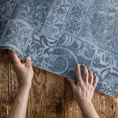 Tapis vinyle Carreaux anciens, carreaux usés