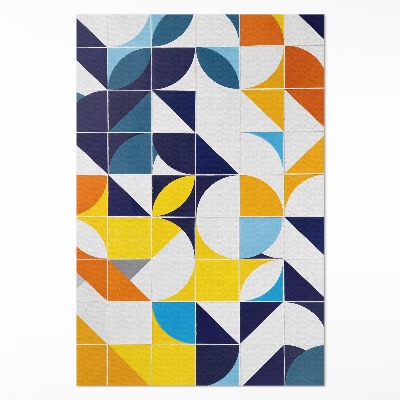 Tapis vinyle Mosaïque moderne aux formes géométriques