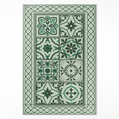 Tapis vinyle rectangulaire Tresses espagnoles belles tuiles