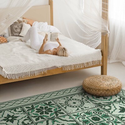 Tapis vinyle rectangulaire Tresses espagnoles belles tuiles