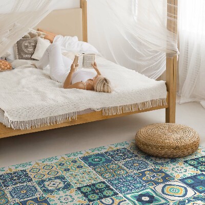 Tapis vinyle Carreaux de mosaïque à motifs espagnols