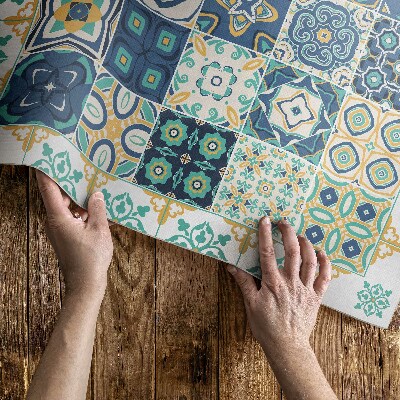 Tapis vinyle Carreaux de mosaïque à motifs espagnols