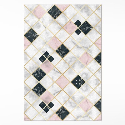 Tapis vinyle rectangulaire Magnifiques carreaux de pierre en marbre