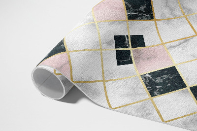 Tapis vinyle rectangulaire Magnifiques carreaux de pierre en marbre