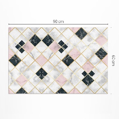 Tapis vinyle rectangulaire Magnifiques carreaux de pierre en marbre