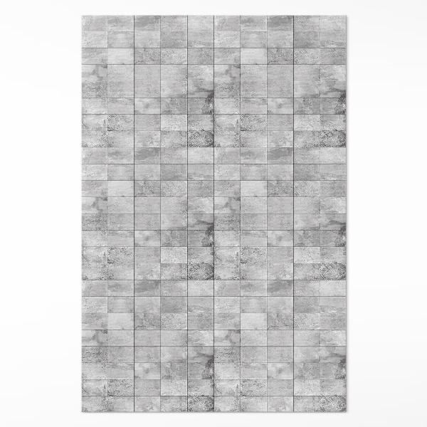 Tapis vinyle Carreaux de pierre clairs Carreaux industriels