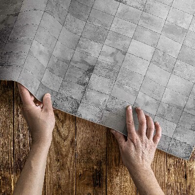 Tapis vinyle Carreaux de pierre clairs Carreaux industriels