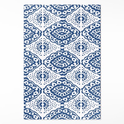 Tapis vinyle Motifs décoratifs bleus