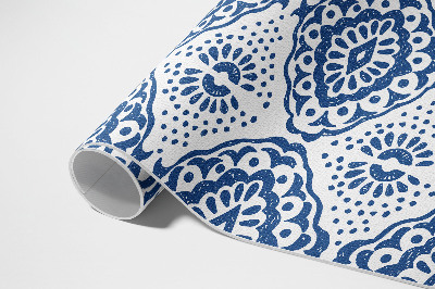Tapis vinyle Motifs décoratifs bleus