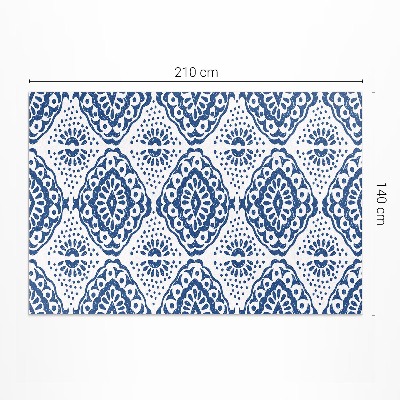 Tapis vinyle Motifs décoratifs bleus