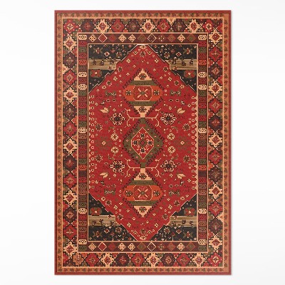 Tapis vinyle rectangulaire Motifs végétaux vintage de style antique