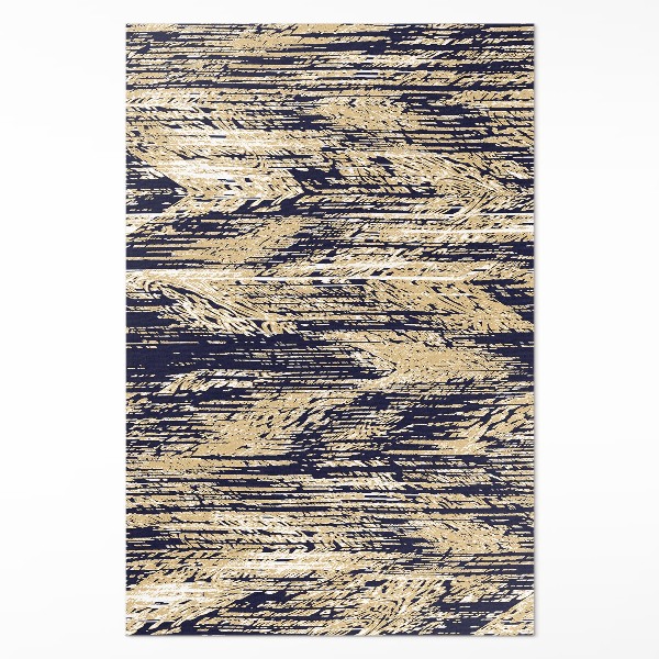 Tapis vinyle Rayures jaunes rétro vintage bohème