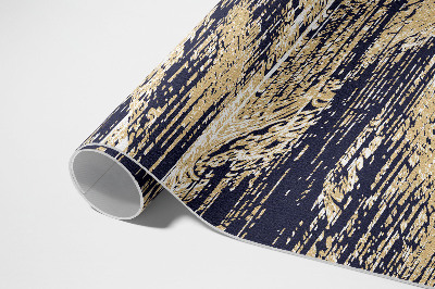 Tapis vinyle Rayures jaunes rétro vintage bohème