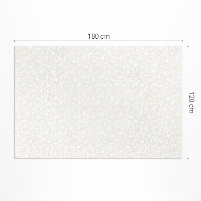 Tapis vinyle rectangulaire Petites fleurs sauvages bohèmes délicates