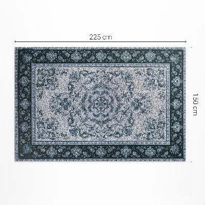 Tapis vinyle rectangulaire Style persan classique avec motifs floraux