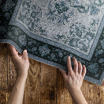 Tapis vinyle rectangulaire Style persan classique avec motifs floraux