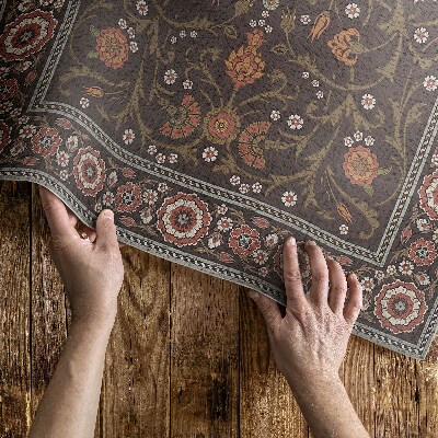 Tapis vinyle Fleurs décoratives classiques