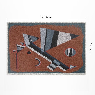 Tapis vinyle rectangulaire Gris de Wassil Kandinsky