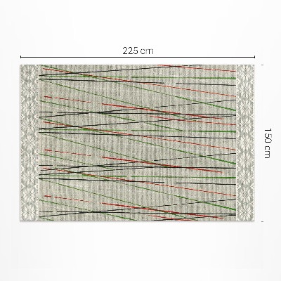 Tapis vinyle rectangulaire Tissu imitation gravure sur bois japonaise