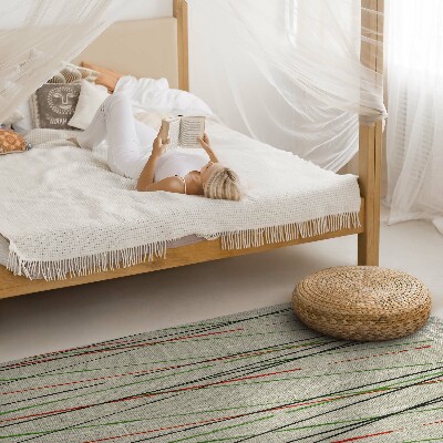 Tapis vinyle rectangulaire Tissu imitation gravure sur bois japonaise