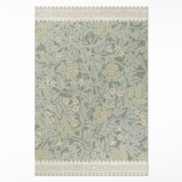 Tapis vinyle rectangulaire Illustration de William Morris Jasmine