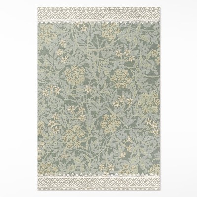 Tapis vinyle rectangulaire Illustration de William Morris Jasmine