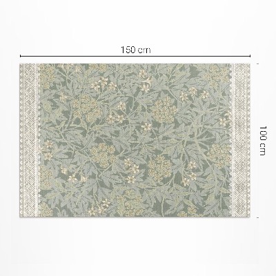 Tapis vinyle rectangulaire Illustration de William Morris Jasmine