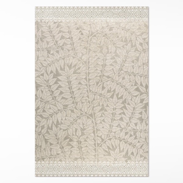 Tapis vinyle rectangulaire Brindilles et feuilles William Morris