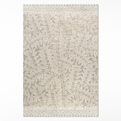 Tapis vinyle rectangulaire Brindilles et feuilles William Morris